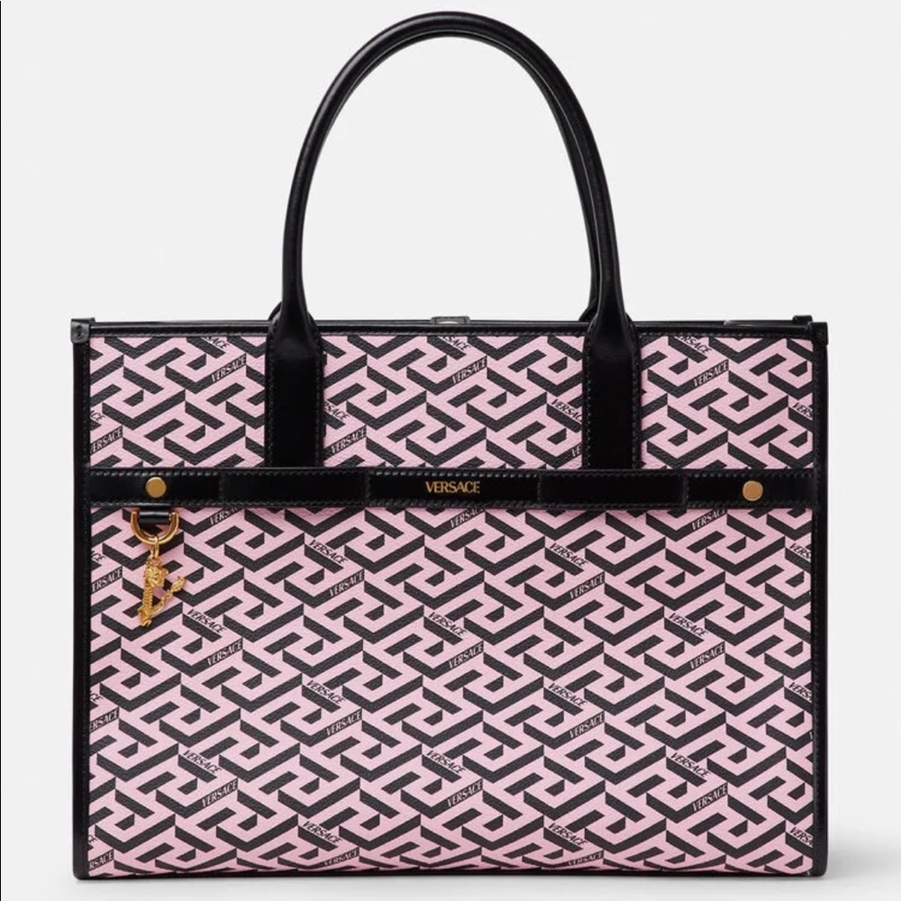 VERSACE LA GRECA SIGNATURE TOTE BAG